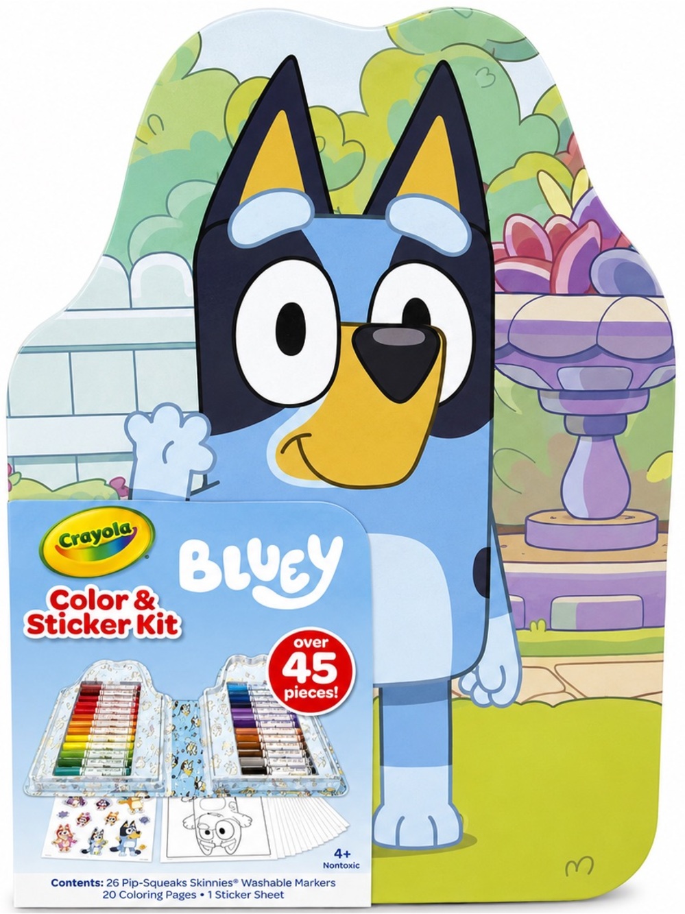 NWT Crayola Bluey Color & Sticker Kit New | 26 Washable Markers Ages 5+